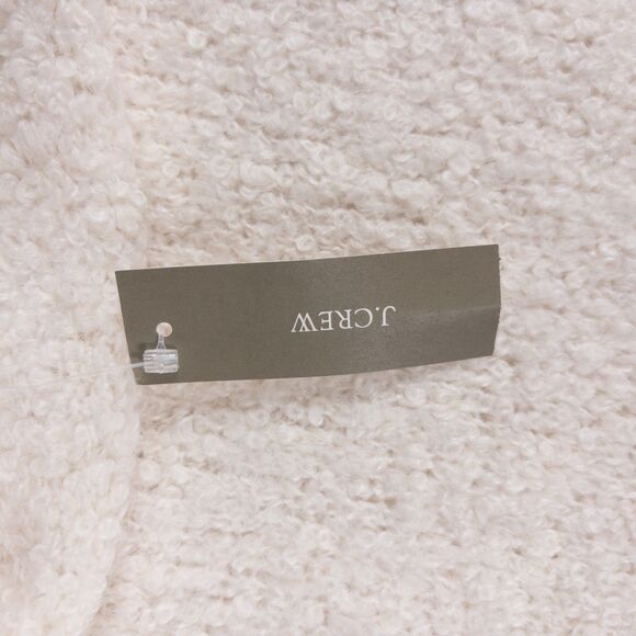 J Crew Turtleneck Sweater Boucle Yarn Wool Ivory Soft Cozy Women’s Small NWT - Picture 4 of 7